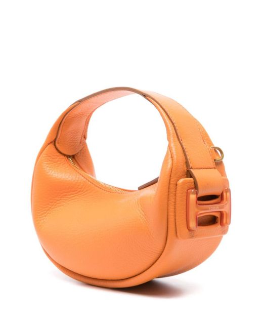 Hogan Orange H-bag Leather Crossbody Bag