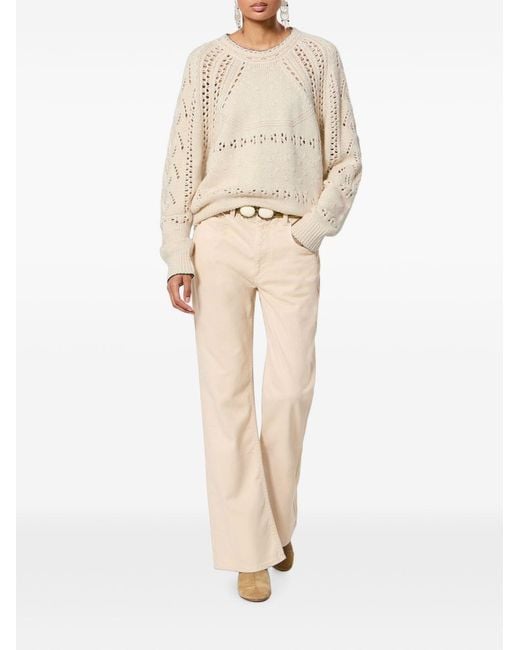 Isabel Marant Natural Luce Wool And Cotton Sweater