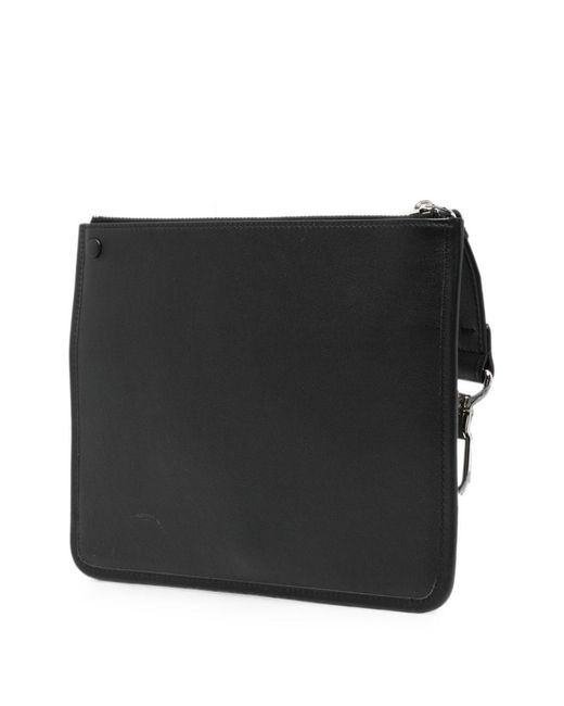 Givenchy Black Logo Leather Pouch for men
