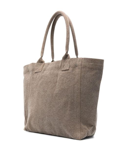 Isabel Marant Brown Yenky Small Cotton Tote Bag