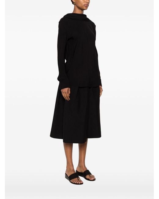 The Row Black Evo High-Neck Sweater