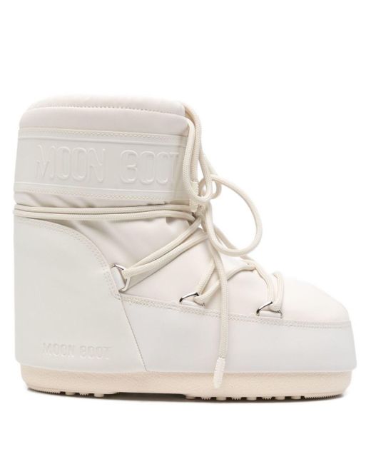 Moon Boot White Icon Low Rubber Boots