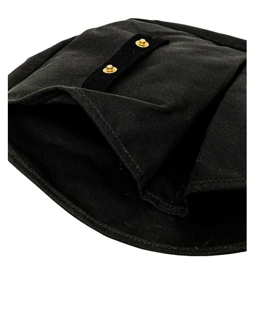 Barbour Black Logo-Patch Messenger Bag for men