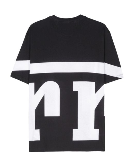 Ferrari Black Logo-print Cotton T-shirt for men