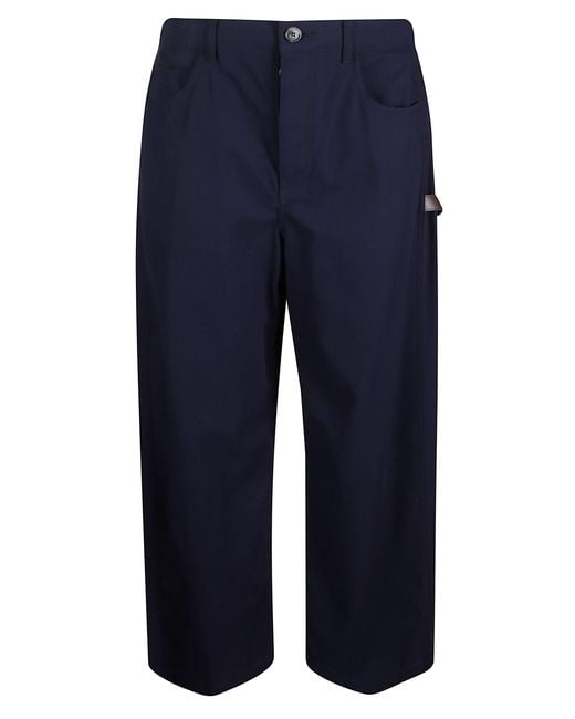 Loewe Blue Carpenter Cotton Trousers for men