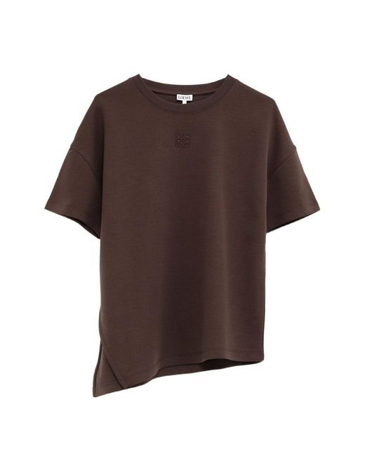Loewe Brown Anagram Cotton T-Shirt