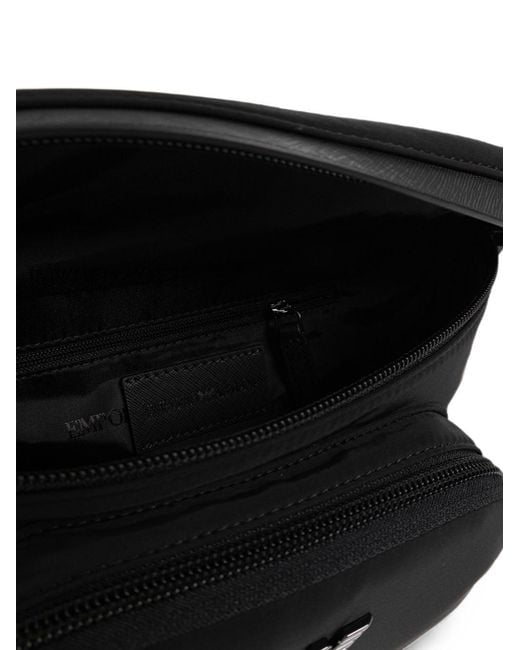 Emporio Armani Black Logo Belt Bag for men