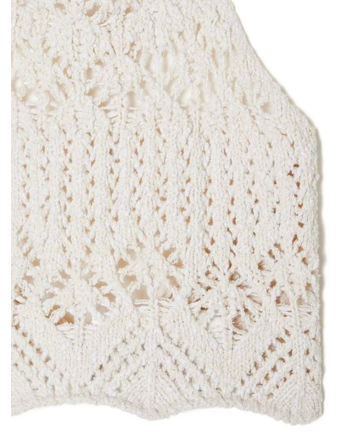 Alanui White Lagoon Romance Cotton Top