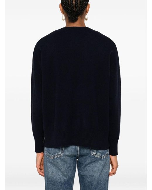Be You Blue Cashmere Crewneck Sweater