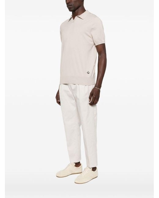 Roy Rogers White Cotton Polo Shirt for men