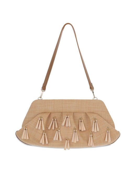 THEMOIRÈ Natural Emera Fringed Clutch