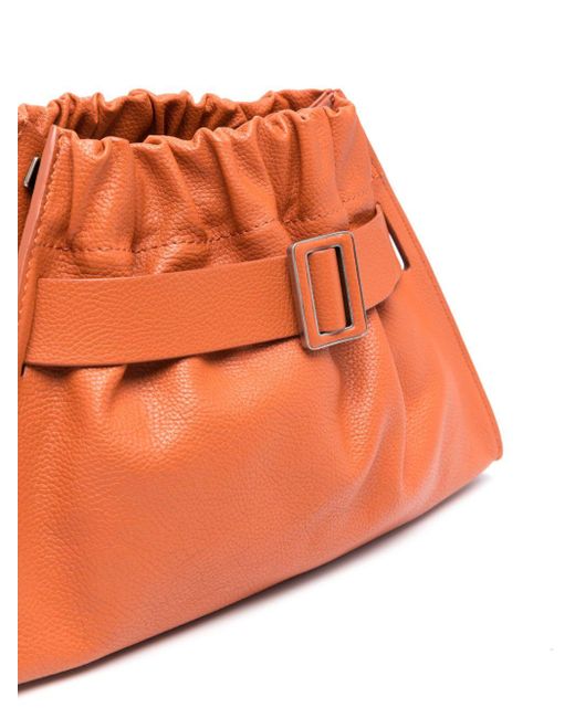 Boyy Orange Scrunchy Satchel Soft Leather Shoulder Bag