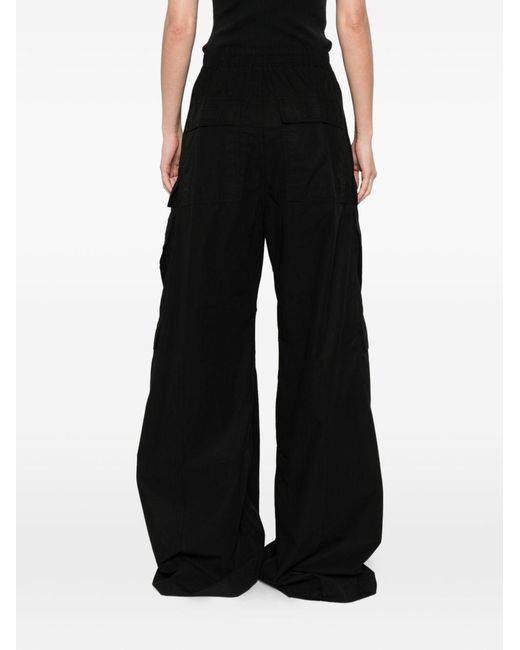 Rick Owens Black Cargo Denim Jeans