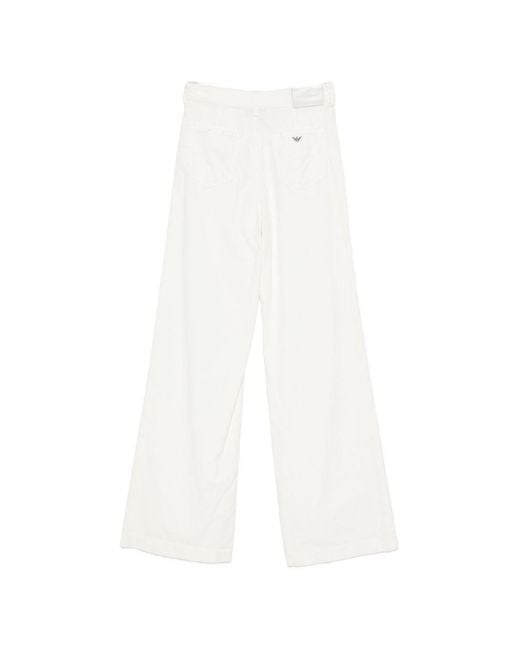 Emporio Armani White Denim Cotton Jeans