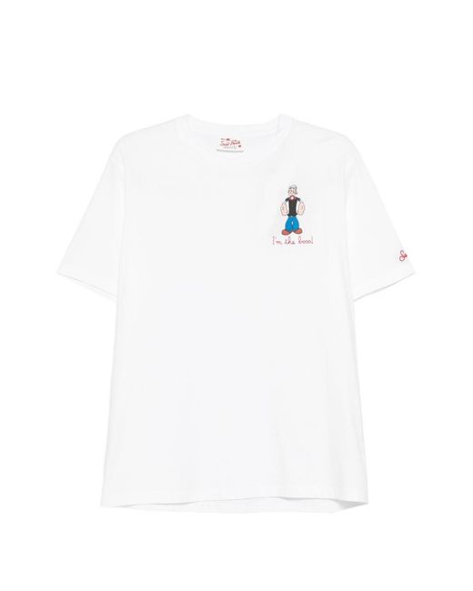 Mc2 Saint Barth White I'M The Boss T-Shirt for men