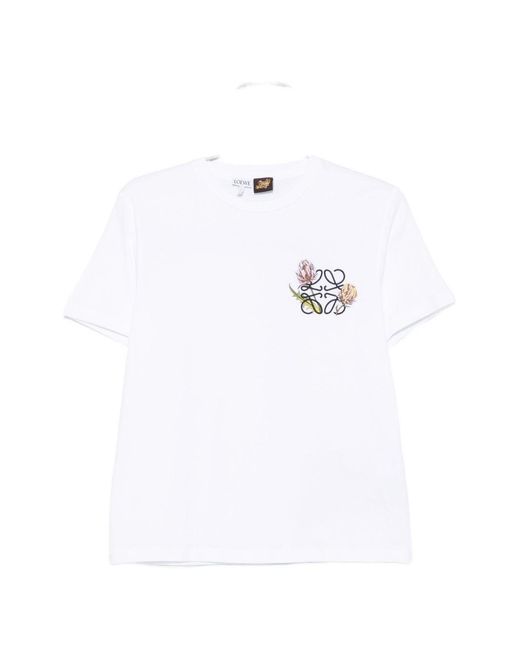 Loewe White Logo Cotton T-Shirt