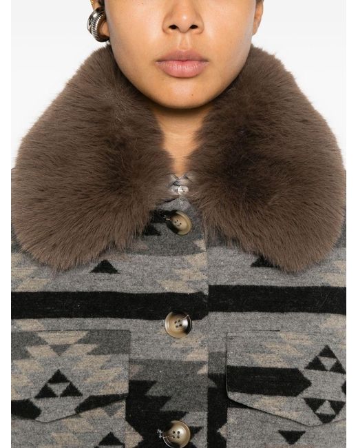 Ava Adore Gray Coat Santa Monica
