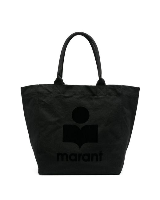 Isabel Marant Black Tote Bag With Print
