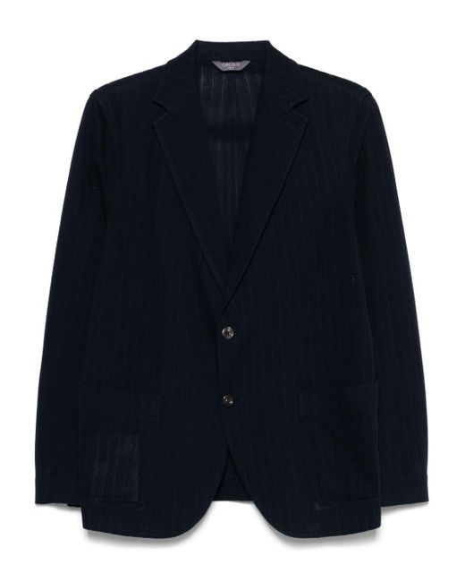 Circolo 1901 Blue Cotton Single-Breasted Jacket for men