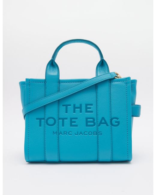 Marc Jacobs The Mini Leather Tote Bag in Blue | Lyst Australia