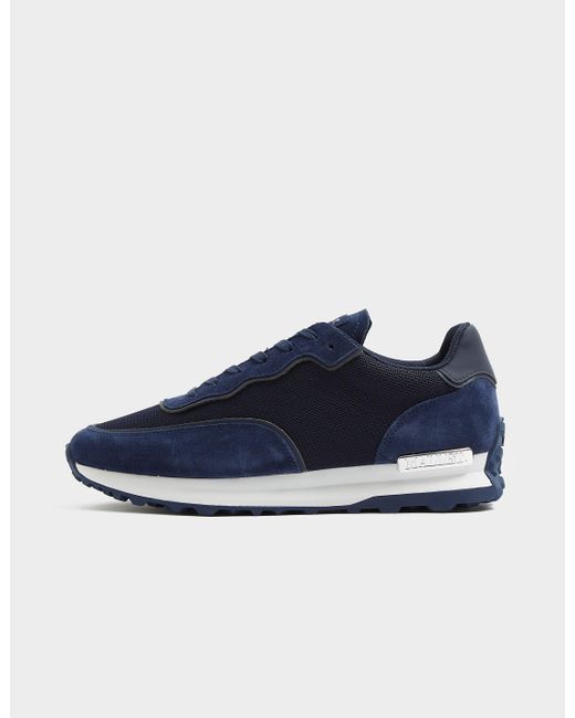 Mallet Suede Caledonian Mesh Trainers Blue for Men - Lyst