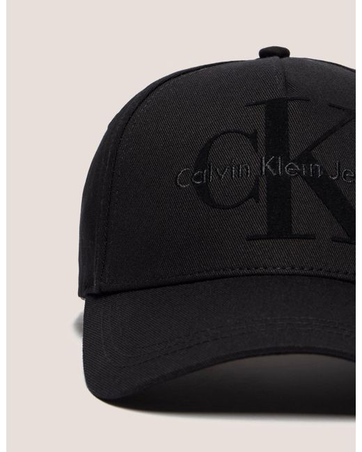 Calvin Klein Rubber Mens Re-issue Baseball Cap Black, Black for Men | Lyst
