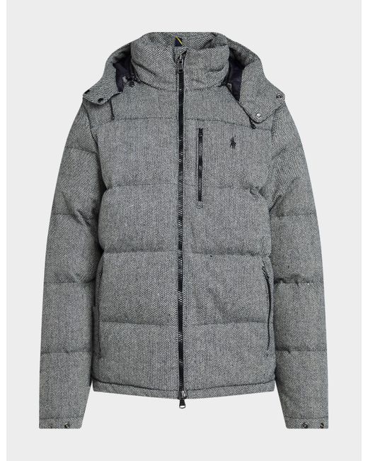 Polo Ralph Lauren El Cap Herringbone Jacket in Grey for Men | Lyst ...