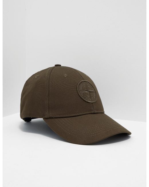 Stone Island Mens Baseball Cap Khaki 