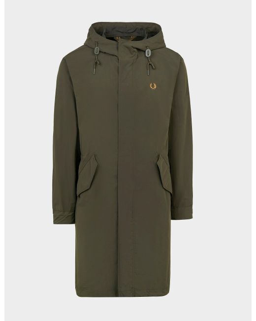 fred perry long coat
