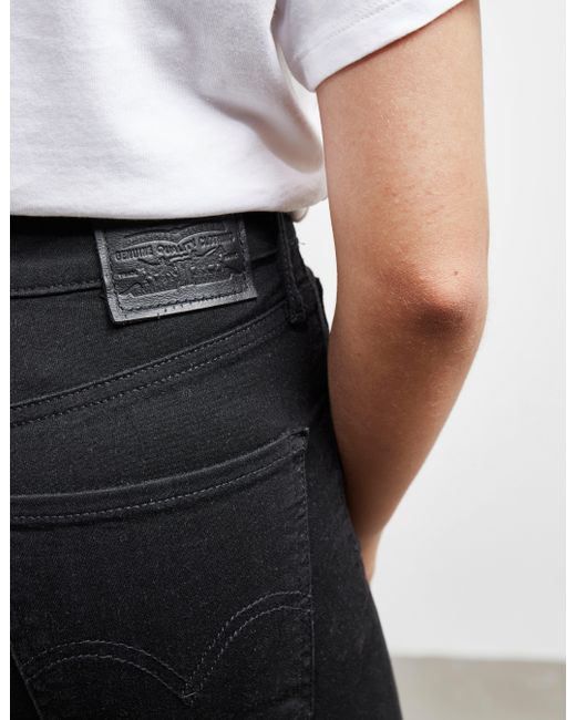 levi's mile high skinny jeans black