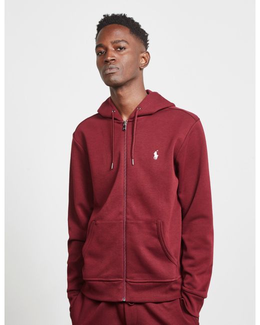 Ralph Lauren Cotton Logo Hoodie in Red for Men gym and workout clothes Hoodies Mens Clothing Activewear 