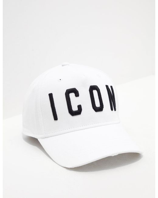 DSquared² Icon Cap White for Men | Lyst
