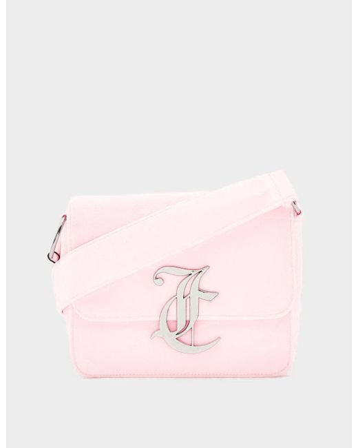 Juicy Couture Elize Velour Shoulder Bag in Pink Lyst Canada