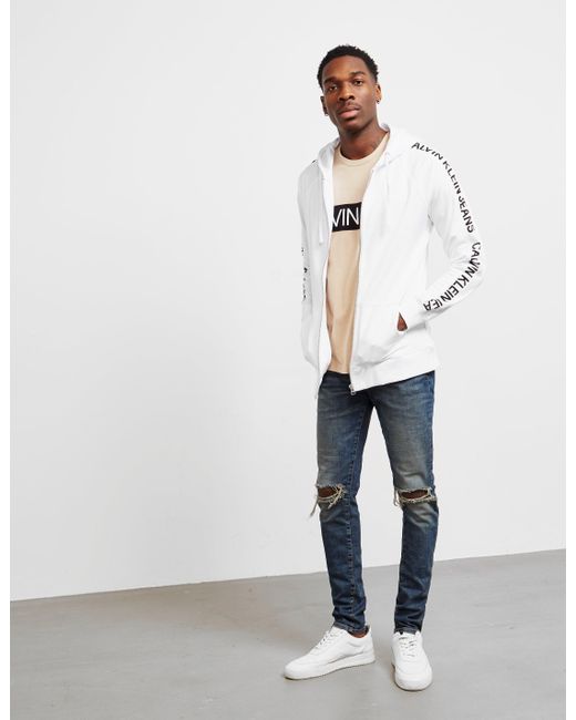 Calvin Klein Denim Tape Full Zip Hoodie 