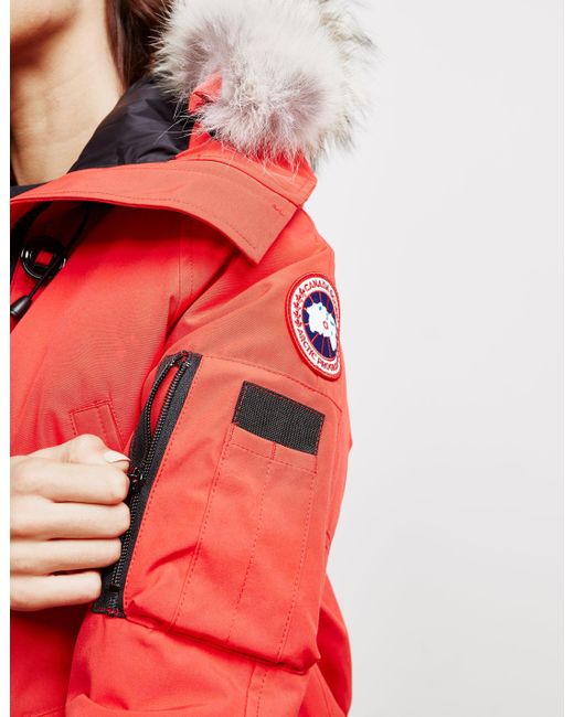 Canada Goose Chilliwack Down-filled Bomber Jacket in Red | Lyst Canada