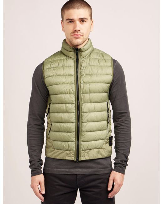 mens gilet stone island