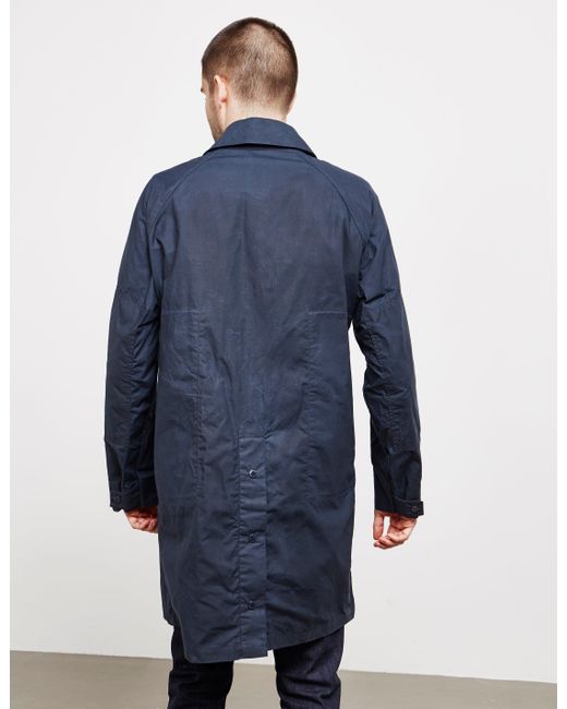Barbour Cotton X Engineered Garments South Overcoat Navy Blue for Men ...