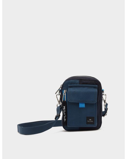 PS by Paul Smith Patch Crossbody Bag Blue for Men | Lyst UK