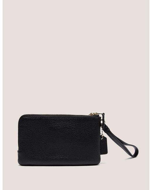 Coach Double Zip Wristlet Purse in Black Lyst
