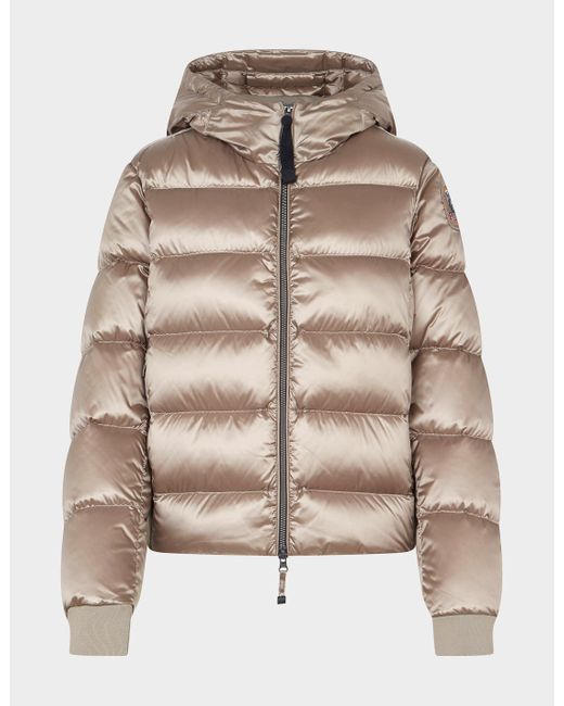Parajumpers Mariah Bomber Jacket in Natural | Lyst