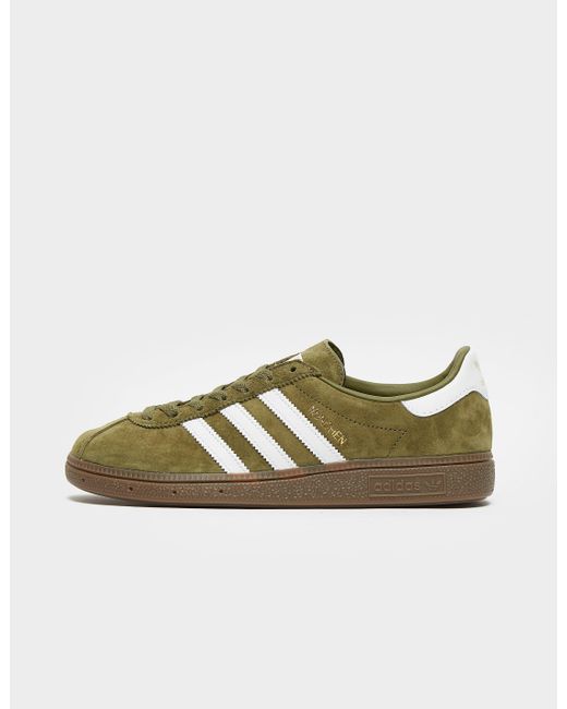 adidas Originals Suede Munchen Trainers Multi in Green/White (Green) for  Men | Lyst