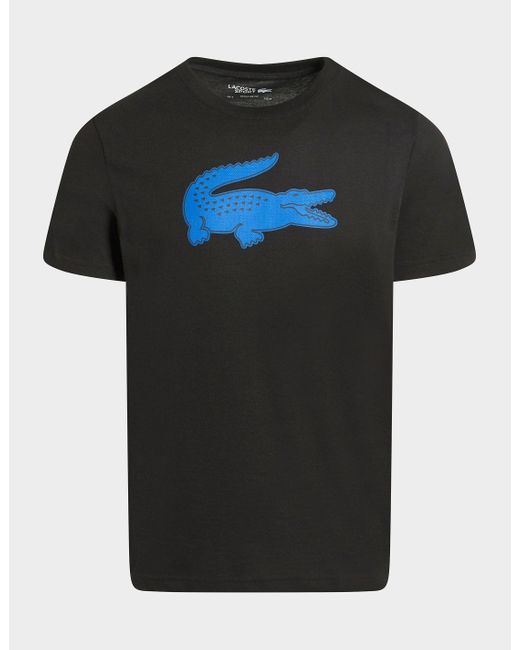 Lacoste Large Crocodile T-shirt in Black for Men | Lyst UK