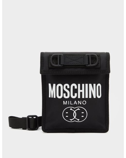 Moschino Smiley Small Bag in Black for Men | Lyst UK