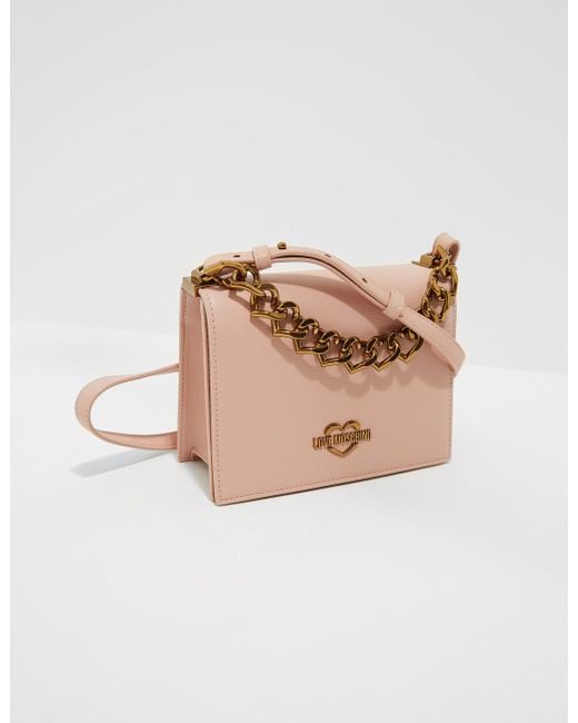 pink chain shoulder bag