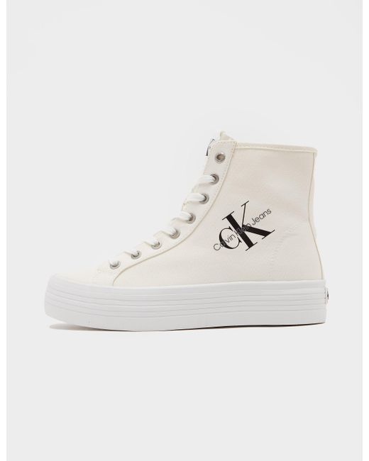 calvin klein flatform trainers
