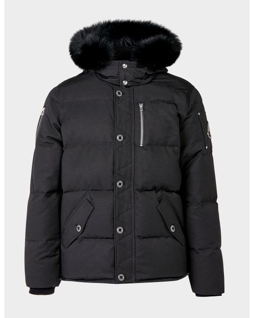 Moose Knuckles 3q Padded Fur Jacket in Black for Men - Lyst