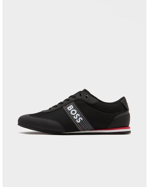 BOSS by HUGO BOSS Synthetic Rusham Stripe Trainers in Black for Men