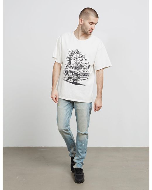Rhude Denim Destroyed Jeans Blue for 
