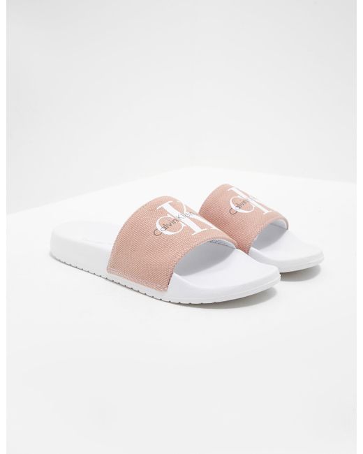 Calvin Klein Chantal Slides Women's Pink - Lyst