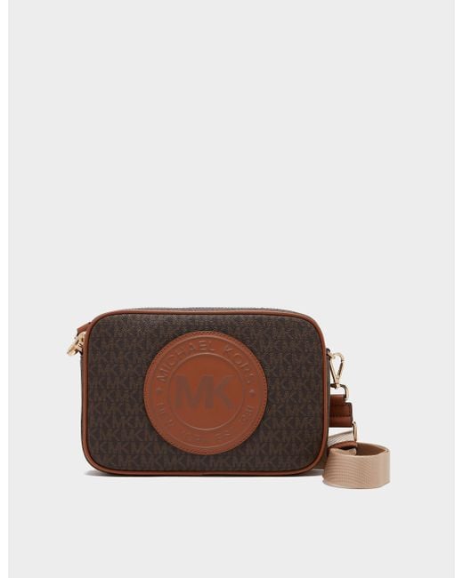 mk camera bag brown